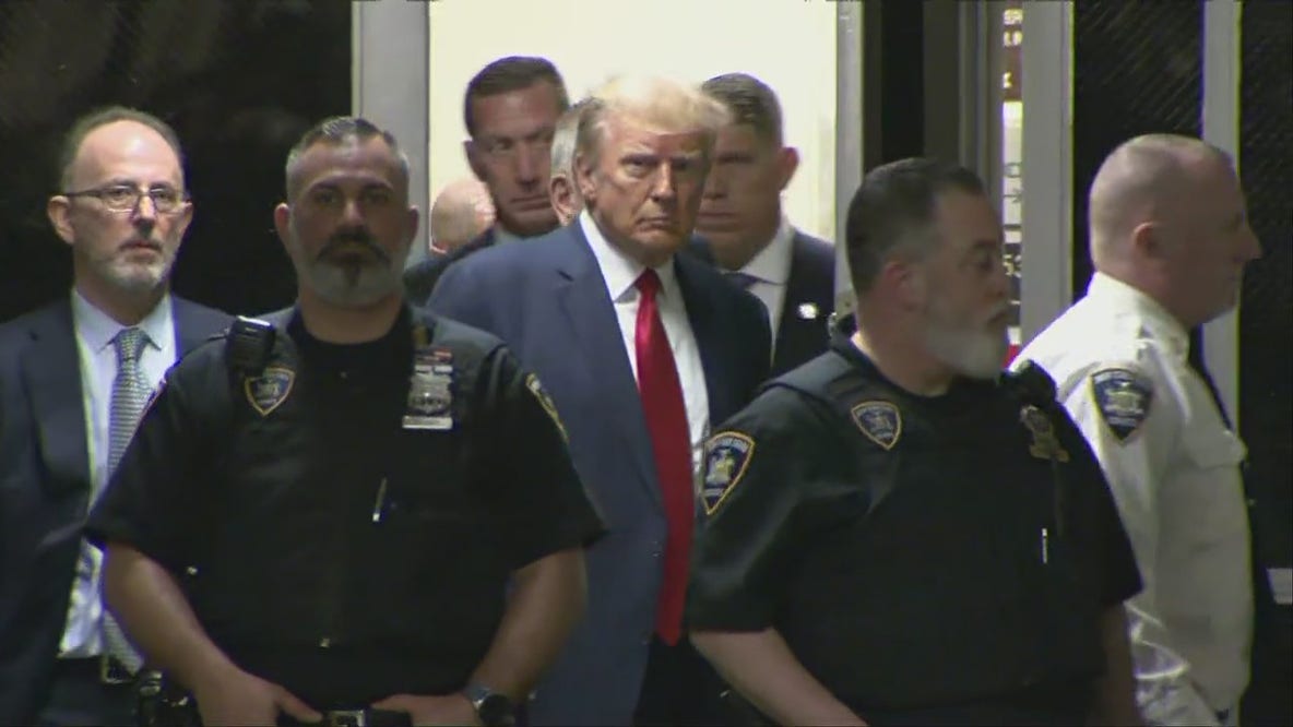 Trump arrives at NYC courthouse on hush money indictment charges | FOX 5 DC